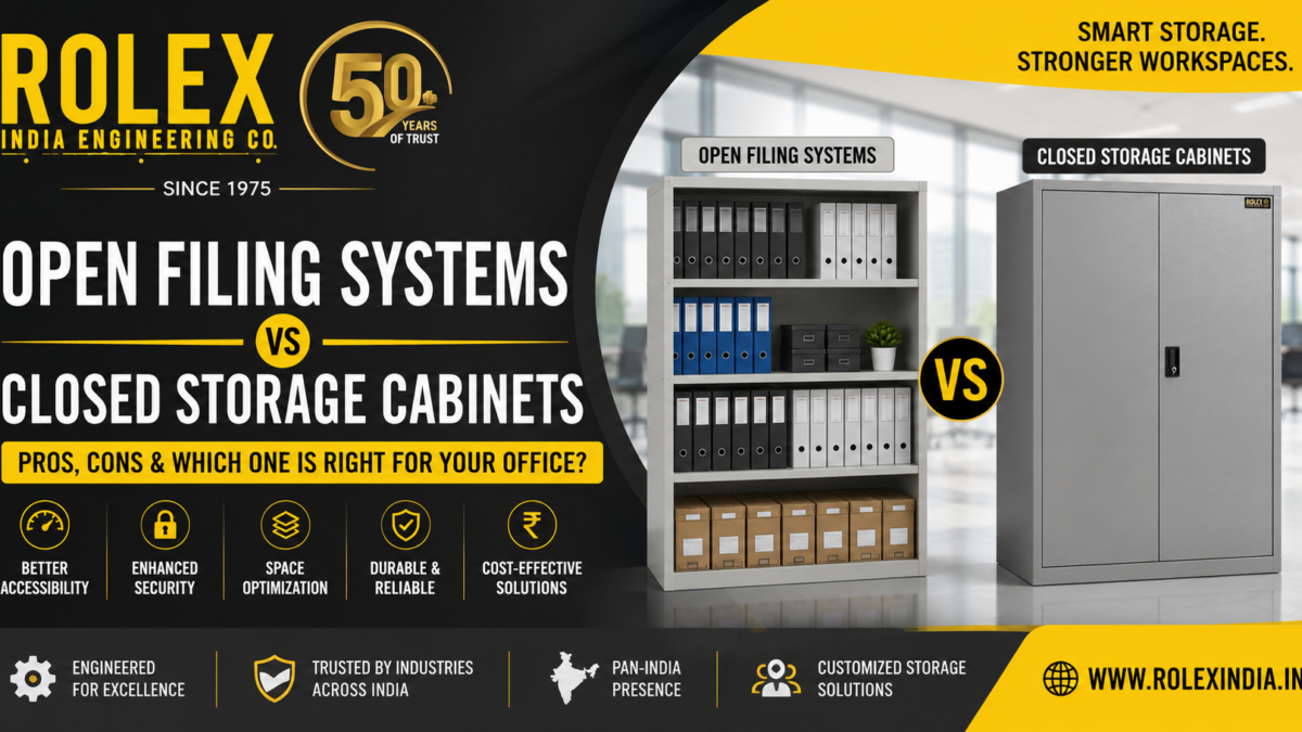 Open Filing Systems vs Closed Storage Cabinets